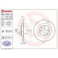 Тормозной диск BRECO 6UOG2 BV 6032 2362325 3K2S P8