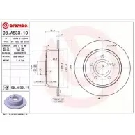 Тормозной диск BRECO 2362326 6OTRTK DHQX 4 BV 6036