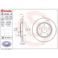 Тормозной диск BRECO ZYAFC BV 6038 2362328 WXH9 MRR
