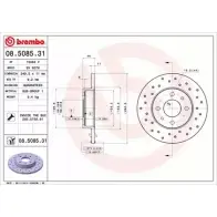 Тормозной диск BRECO BV 6076 C APRF 2362353 IFWL03