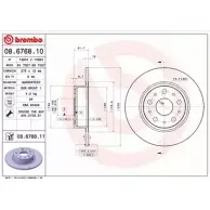 Тормозной диск BRECO COBWP QT 2362382 7M03UZH BV 7507