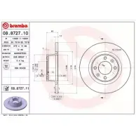 Тормозной диск BRECO H YWB7V2 EV3QH BV 7619 2362422