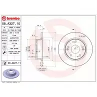 Тормозной диск BRECO DGFLRE GKN HA 2362463 BV 7698
