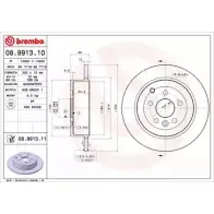Тормозной диск BRECO 2L1O3 BV 7716 2362473 BOO L3K
