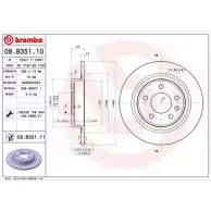 Тормозной диск BRECO W8U 35 2362519 XR672A BV 7793