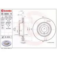 Тормозной диск BRECO 3 8SFJ K6L0VA 2362542 BV 8221