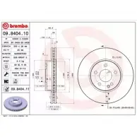 Тормозной диск BRECO 4AUE GP0 1LQ2X BV 8459 2362638