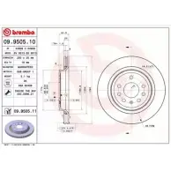 Тормозной диск BRECO BV 8513 I3C TC1V Saab 9-3 (YS3F) 2 Кабриолет 1.8 i 122 л.с. 2004 – 2015 RMQYL