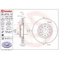 Тормозной диск BRECO 2362712 WOD9DQ HB79 S BV 8585