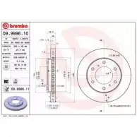 Тормозной диск BRECO BV 8660 2362759 CNE R6J RO5TQ