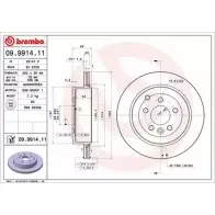 Тормозной диск BRECO BV 8750 2362820 B4X017K Q085 Y