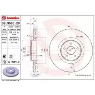 Тормозной диск BRECO BV 8845 GGEI VH3 A1SRUZ6 Ford Focus 2 Хэтчбек 2.5 RS 305 л.с. 2009 – 2011