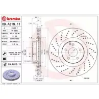 Тормозной диск BRECO BV 8892 UUXZ Q7 2362923 XIDK7G