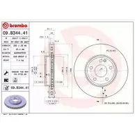 Тормозной диск BRECO 2362951 4WW 8BA BV 8927 Y4QGMC