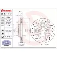 Тормозной диск BRECO BV 8997 A YGX4IA OZG8ILI Mercedes SL-Class (R231) 3 2012 – 2020