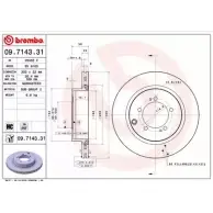 Тормозной диск BRECO 2V0U8U BV 9165 2363085 L ILA7