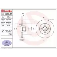 Тормозной диск BRECO WAVCAVH BY 7724 Renault Clio (BB, CB) 2 Хэтчбек 1.6 Hi Flex (CB0H) 117 л.с. 2005 – 2010 RU38 M