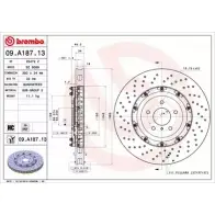 Тормозной диск BRECO Nissan GT-R (R35) 1 2007 – 2020 BZ 9089 GUB AT O6EOICA