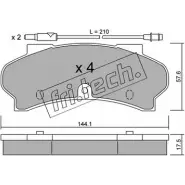 Тормозные колодки, дисковые, комплект FRI.TECH. 2371839 20 367 019.1 Z9T5ALU