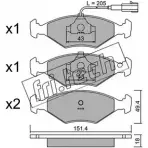 Тормозные колодки, дисковые, комплект FRI.TECH. 2371930 2 1193 2Y21Z0R 059.4