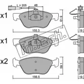 Тормозные колодки, дисковые, комплект FRI.TECH. 085.2 Fiat Marea (185) 1 Седан 2.4 JTD 130 130 л.с. 1999 – 2002 21 636 21637