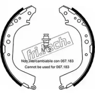 Тормозные колодки, комплект FRI.TECH. 587NR9R 1067.186 A1Q HO 2372485