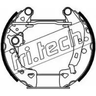 Тормозные колодки, комплект FRI.TECH. Y1FY9 2N 2373188 16071 PB3CQ