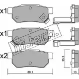 Тормозные колодки, дисковые, комплект FRI.TECH. 2 1312 21313 2373582 173.1