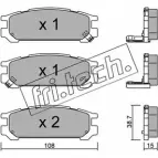 Тормозные колодки, дисковые, комплект FRI.TECH. 213.0 Subaru Impreza (GC) 1 Седан 2.2 Gx AWD 132 л.с. 1995 – 1998 21704 2170 3