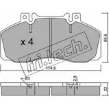 Тормозные колодки, дисковые, комплект FRI.TECH. Mercedes Vario (512D) 1 Кабина с шасси 4.2 813 DA. 814 DA 4x4 (6721. 6722. 6723) 136 л.с. 1996 – 2013 276.0 298 35 0SMD50