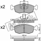 Тормозные колодки, дисковые, комплект FRI.TECH. 23227 Fiat Palio (178) 1 Универсал 1.2 Flex 71 л.с. 2004 – 2005 2090 7 283.3