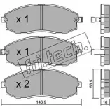 Тормозные колодки, дисковые, комплект FRI.TECH. 306.0 2373785 2 3536 23537