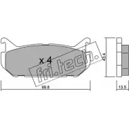 Тормозные колодки, дисковые, комплект FRI.TECH. WKSQ8 2176 6 312.0 2373793