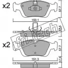 Тормозные колодки, дисковые, комплект FRI.TECH. Bmw 3 (E46) 4 Универсал 1.6 316 i 115 л.с. 2002 – 2005 23288 321.0 232 87