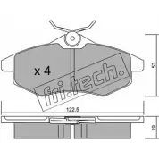 Тормозные колодки, дисковые, комплект FRI.TECH. 23 407 337.0 PVUIOMU Citroen C3 1 (FC, PF1) Хэтчбек 1.4 HDi 70 л.с. 2003 – 2011