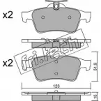 Тормозные колодки, дисковые, комплект FRI.TECH. 2373853 23 482 346.3 24137
