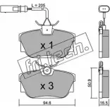 Тормозные колодки, дисковые, комплект FRI.TECH. 2322 4 23446 355.1 Volkswagen Transporter (T4) 4 Автобус 1.9 TD 68 л.с. 1992 – 2003
