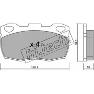 Тормозные колодки, дисковые, комплект FRI.TECH. WVL2Y E7 0FOBW 361.1 2373875