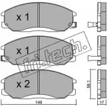 Тормозные колодки, дисковые, комплект FRI.TECH. 23570 2356 9 Hyundai H1 Starex (TQ) 2 Автобус 2.5 CRDi 140 л.с. 2008 – 2024 373.0