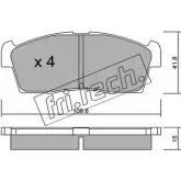 Тормозные колодки, дисковые, комплект FRI.TECH. 2373971 A70DSM 2442 3 455.0