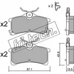 Тормозные колодки, дисковые, комплект FRI.TECH. 24 013 465.0 Toyota Avensis (T220) 1 Универсал 2.0 D (CDT220) 115 л.с. 2002 – 2003 24020