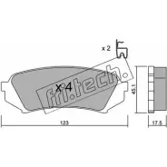 Тормозные колодки, дисковые, комплект FRI.TECH. 2 3539 Lexus 469.0 RTUPV