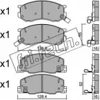 Тормозные колодки, дисковые, комплект FRI.TECH. 23 032 Toyota Previa (XR10, XR20) 1 Минивэн 2.2 TD (CxR1) 101 л.с. 1990 – 2000 472.0 23033