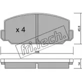 Тормозные колодки, дисковые, комплект FRI.TECH. 477.0 2 0535 2373993 5Y9E0