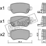 Тормозные колодки, дисковые, комплект FRI.TECH. 558.0 23 417 23654 Opel Meriva (A) 1 Минивэн 1.6 Turbo (E75) 180 л.с. 2005 – 2010