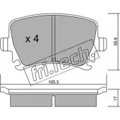 Тормозные колодки, дисковые, комплект FRI.TECH. SGQ583B 569.0 Volkswagen Golf 5 (1K1) Хэтчбек 3.2 250 л.с. 2005 – 2008 239 14