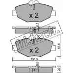 Тормозные колодки, дисковые, комплект FRI.TECH. Mercedes E-Class (W211) 3 Седан 2.7 E 270 CDI (2116) 163 л.с. 2002 – 2008 23744 578.0 23 743