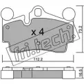 Тормозные колодки, дисковые, комплект FRI.TECH. XCV34Y 2374257 671.0 2 3694