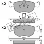 Тормозные колодки, дисковые, комплект FRI.TECH. 21910 2 1358 Ford Mondeo 1 (FD, GBP) Хэтчбек 2.0 i 16V 4x4 136 л.с. 1993 – 1996 672.0