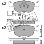 Тормозные колодки, дисковые, комплект FRI.TECH. 672.1 21579 21 358 Ford Mondeo 1 (FD, GBP) Хэтчбек 2.0 i 16V 4x4 136 л.с. 1993 – 1996